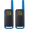 MOTOROLA TALKABOUT T62 TWIN-PACK + CHARGER BLUE