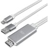 4SMARTS LIGHTNING TO HDMI CABLE + CHARGING FUNCTION 1.8M WHITE