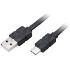 AKASA AK-CBUB43-03BK PROSLIM USB 2.0 TYPE-C TO TYPE-A CHARGING & SYNC CABLE 30CM