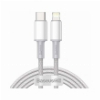 BASEUS HIGH DENSITY BRAIDED FAST CHARGING DATA CABLE TYPE-C TO LIGHTNING PD 20W 2M WHITE
