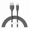 BASEUS JELLY LIQUID SILICA GEL FAST CHARGING DATA CABLE USB TO LIGHTNING 2.4A 1.2M BLACK