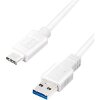 LOGILINK CU0172 USB 3.2 GEN1X1 CABLE USB-A MALE TO USB-C MALE 0.15M WHITE