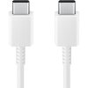 SAMSUNG CABLE 3A TYPE-C TO TYPE-C 1M EP-DA705BW 25WATT 3AH BULK WHITE