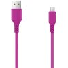 SETTY CABLE USB- MICROUSB 1,0 M 2A MAGENTA