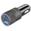 4SMARTS HYBRID 2.0 IN-CAR 27W PD QC 3.0 CHARGER METAL GREY