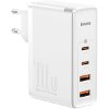 BASEUS GAN2 PRO QUICK CHARGER 2X TYPE-C+2X USB 100W WHITE