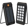 4SMARTS SOLAR POWERBANK TITAN PACK FLEX 10000MAH + STAND AND FLASHLIGHT BLACK-ORANGE