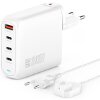4SMARTS CHARGER GAN FLEX PRO 140W 3X USB TYPE-C + USB-A WHITE