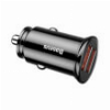 BASEUS UNIVERSAL CAR CHARGER DUAL QC 3.0 30W BLACK