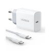 CHARGER UGREEN PD CD137 COMBO+TYPE C/I6 CABLE WHITE 50698