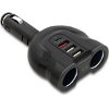 QOLTEC 50641 CAR CHARGER 12-24V 52W 2.4A 2 X USB USB QC 3.0 USB TYPE-C PD 2 X LIGHTER SPLITTER