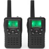 NEDIS WLTK1010BK WALKIE-TALKIE RANGE 10 KM 8 CHANNELS VOX CHARGING BASE 2 PIECES BLACK