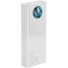 BASEUS AMBILIGHT DIGITAL DISPLAY QUICK CHARGE PD3.0+QC3.0 POWER BANK 65W 30000MAH WHITE