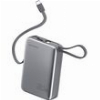 4SMARTS POWERBANK POCKET DUAL CORD 20000MAH 22.5W SPACE GREY