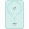 BASEUS POWERBANK 5000MAH MAGPRO MAGNETIC BRACKET WIRELESS CHARGING 20W MINT BLUE