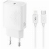 XO L160 (EU) 20W 1XUSB-C FAST CHARGER WITH LIGHTNING CABLE