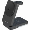 MOBILE ORIGIN 3IN1 FOLDABLE CHARGING STAND WITH LIGHT PW28 BLACK