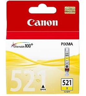 ΓΝΗΣΙΟ ΜΕΛΑΝΙ CANON ΚΙΤΡΙΝΟ (YELLOW) ΜΕ OEM: CLI-521Y