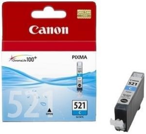 ΓΝΗΣΙΟ ΜΕΛΑΝΙ CANON ΚΥΑΝΟ (CYAN) ΜΕ OEM: CLI-521C