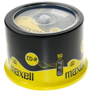 MAXELL CD-R 700MB 80MIN 52X 50 CAKEBOX