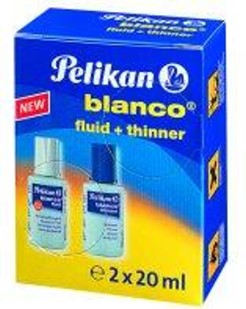 ΔΙΟΡΘΩΤΙΚΟ ΥΓΡΟ BLANCO PELIKAN SET 2 X 20ML (ΔΙΟΡΘΩΤΙΚΟ + ΔΙΑΛΥΤΙΚΟ)