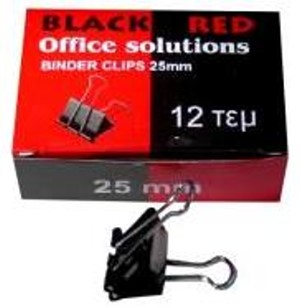 ΚΛΙΠ ΝΟ 25 ΜΕΤΑΛΛΙΚΑ ΜΑΥΡΑ 12 ΤΕΜ.