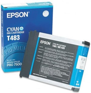 ΓΝΗΣΙΟ ΜΕΛΑΝΙ EPSON CYAN ΜΕ OEM T483011