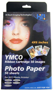 HITI PHOTOPAPER PACK RIBBON CARTRIDGE + 50 ΦΥΛΛΑ A6 PHOTO PAPER