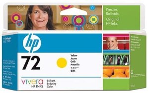 ΓΝΗΣΙΟ ΜΕΛΑΝΙ HEWLETT PACKARD NO 72 VIVERA ΚΙΤΡΙΝΟ (YELLOW) 130ML ΜΕ OEM:C9373A