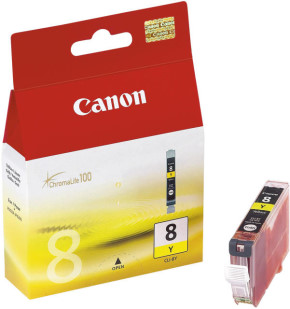 ΓΝΗΣΙΟ ΜΕΛΑΝΙ CANON ΚΙΤΡΙΝΟ (YELLOW) ΜΕ OEM: CLI-8Y