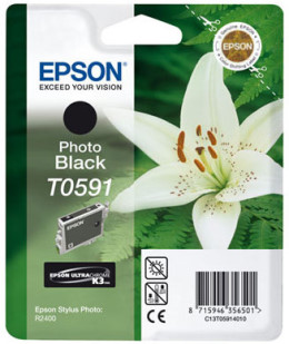 ΓΝΗΣΙΟ ΜΕΛΑΝΙ EPSON PHOTO BLACK ΜΕ OEM: T059140