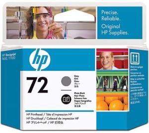 ΓΝΗΣΙA ΚΕΦΑΛΗ ΕΚΤΥΠΩΣΗΣ HEWLETT PACKARD HP 72 ΜΑΥΡΟ - ΓΚΡΙ (PHOTO BLACK-GREY) ΜΕ OEM: C9380A