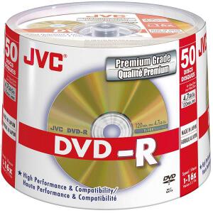 JVC DVD-R 16X 4,7GB GOLD MATT CAKEBOX 50 JAPAN MADE BY TAIYO YUDEN