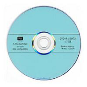TAIYO YUDEN DVD+R BLUE 16X (UP TO 20X) SPINDLE 100 JAPAN MADE