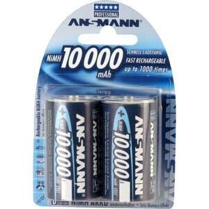 ΜΠΑΤΑΡΙΑ ANSMANN RECHARGEABLE NIMH D 10000MAH 2 ΤΕΜ.