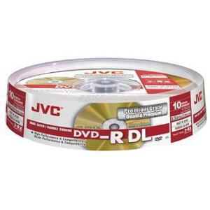JVC DVD-R DUAL LAYER 8X 8.5GB / 240MIN CAKEBOX 10 JAPAN MADE BY TAIYO YUDEN