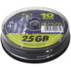 PLATINUM BLU RAY BD-R 4X 25 GB CAKEBOX 10
