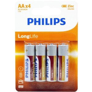 ΜΠΑΤΑΡΙΑ PHILIPS LONGLIFE AA 4 TEM