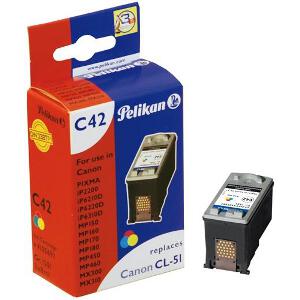 PELIKAN C42 ΣΥΜΒΑΤΟ ΜΕ CANON CLI-51 ΤΡΙΧΡΩΜΟ (4105691)