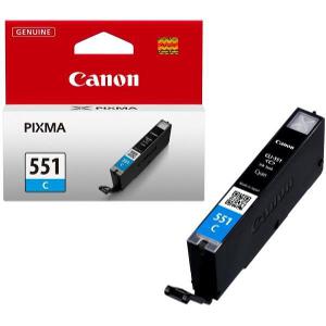 ΓΝΗΣΙΟ ΜΕΛΑΝΙ CANON  CLI-551 CYAN ΜΕ OEM : 6509B001