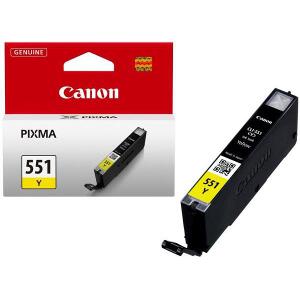 ΓΝΗΣΙΟ ΜΕΛΑΝΙ CANON  CLI-551 YELLOW ΜΕ OEM : 6511B001