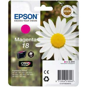 ΓΝΗΣΙΟ ΜΕΛΑΝΙ EPSON 18 MAGENTA ME OEM:C13T18034010