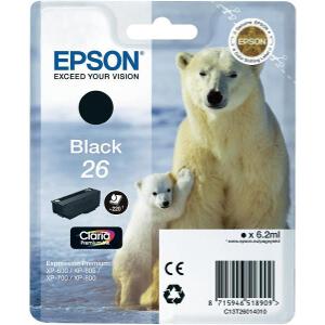 ΓΝΗΣΙΟ ΜΕΛΑΝΙ EPSON 26 BLACK ME OEM:C13T26014010