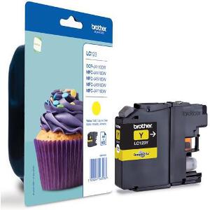 ΓΝΗΣΙΟ ΜΕΛΑΝΙ BROTHER ΓΙΑ MFC-J4510DW/ DCP-J4110DW YELLOW OEM: LC123Y