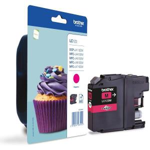 ΓΝΗΣΙΟ ΜΕΛΑΝΙ BROTHER ΓΙΑ MFC-J4510DW/4410DW/ MAGENTA OEM: LC123M