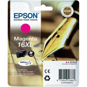 ΓΝΗΣΙΟ ΜΕΛΑΝΙ EPSON 16 XL MAGENTA ΜΕ OEM: C13T16334010