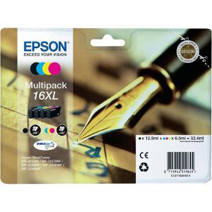 ΓΝΗΣΙΟ ΜΕΛΑΝΙ EPSON MULTIPACK 16 XL (B-C-M-Y) ΜΕ OEM:C13T16364010