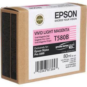 ΓΝΗΣΙΟ ΜΕΛΑΝΙ EPSON T580Α VIVID MAGENTA ΜΕ OEM: C13T580A00