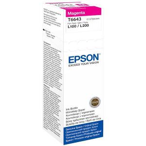 ΓΝΗΣΙΟ ΜΕΛΑΝΙ EPSON T6643 MAGENTA ΜΕ OEM: C13T66434A