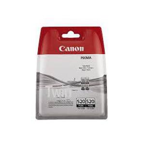 ΓΝΗΣΙΟ ΜΕΛΑΝΙ CANON PGI-520BK TWIN PACK ME ΟΕΜ: 2932B012